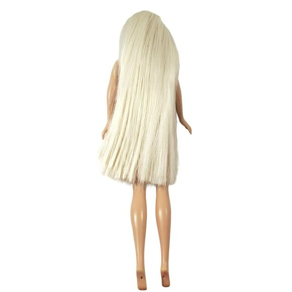 Vintage Barbie Cool Clips Doll Long Blonde Hair Pink Dress Gown Flowers Sparkles - Picture 9 of 16